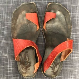 CYDWOQ red sandals size 37.5/7.5